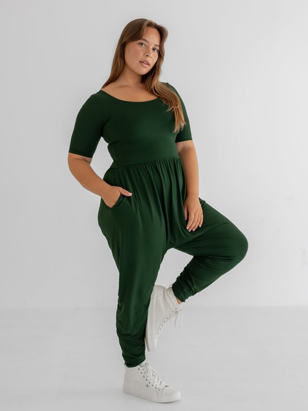 Imbodhi Forest Green Sleeved Bodhi Jumper Jumpsuit